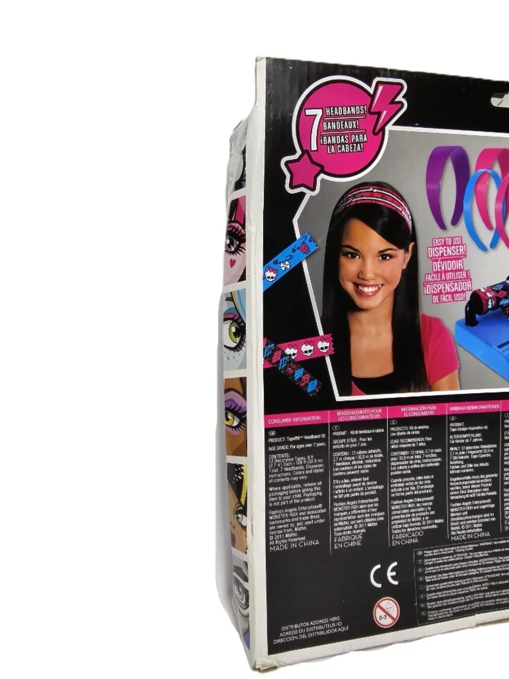 NEW Monster High Tapeffitti 7 Headband Design Your Own Kit with Skulltastic Tape